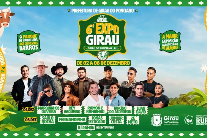 Prefeitura divulga datas oficiais dos shows da 6ª edição